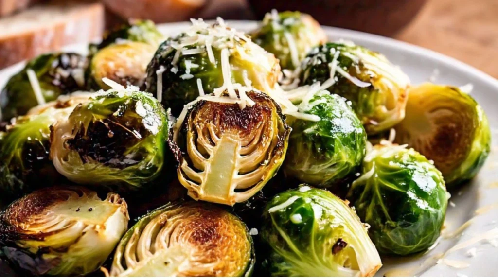 Garlic Parmesan Brussels Sprouts