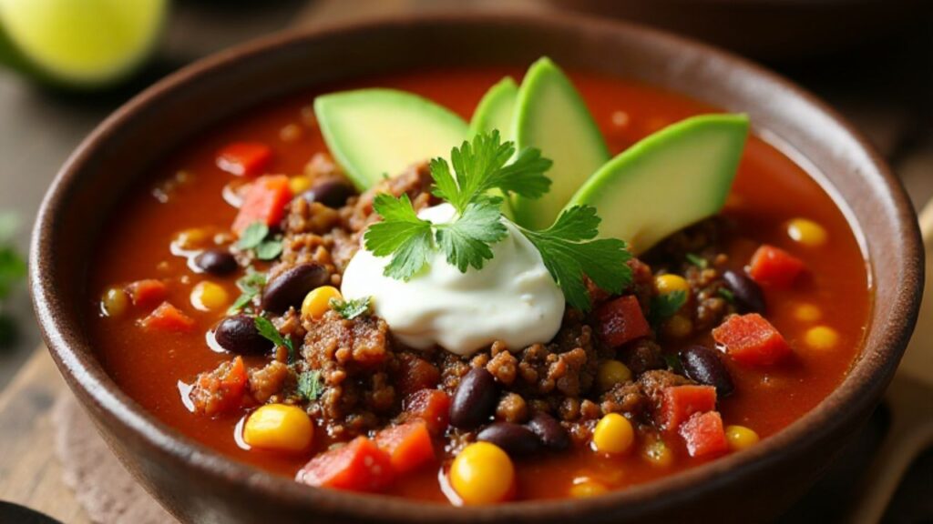 Chipotle Ground Beef Soup 1