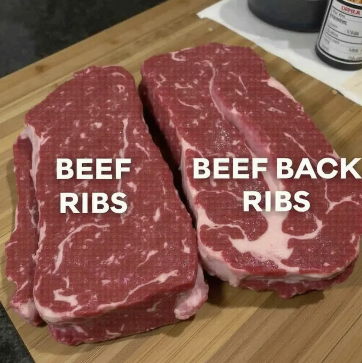 what is the difference between beef ribs and beef back ribs?"