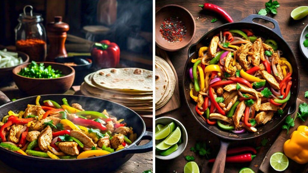 Recipe for Chicken Fajitas with Precooked Chicken serving