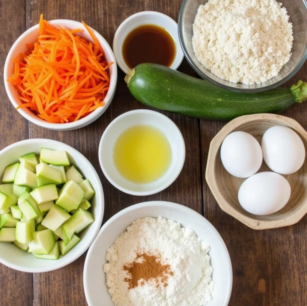 Healthy Carrot Zucchini Muffins