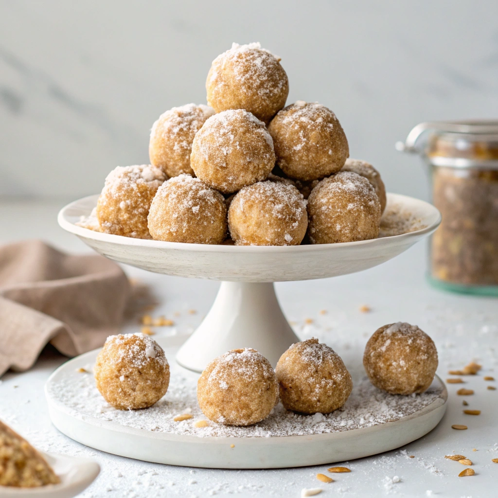 Peanut Butter Energy Balls with Coconut Powder