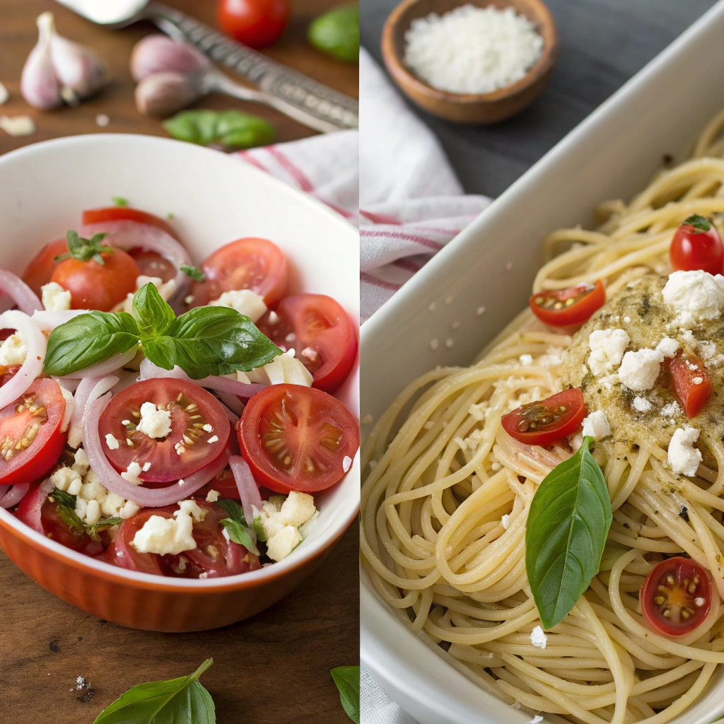 Spaghetti with Feta