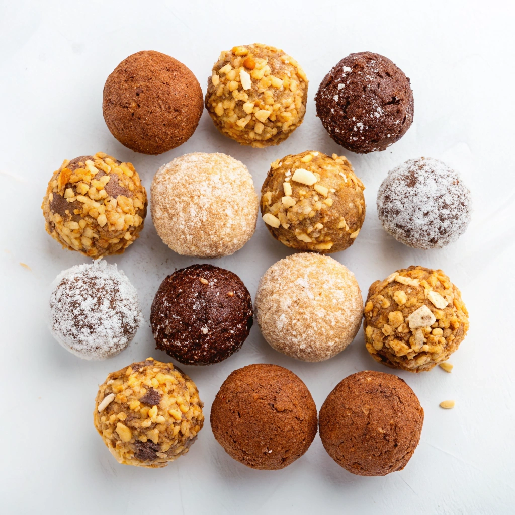 Peanut Butter Energy Balls with Coconut Powder